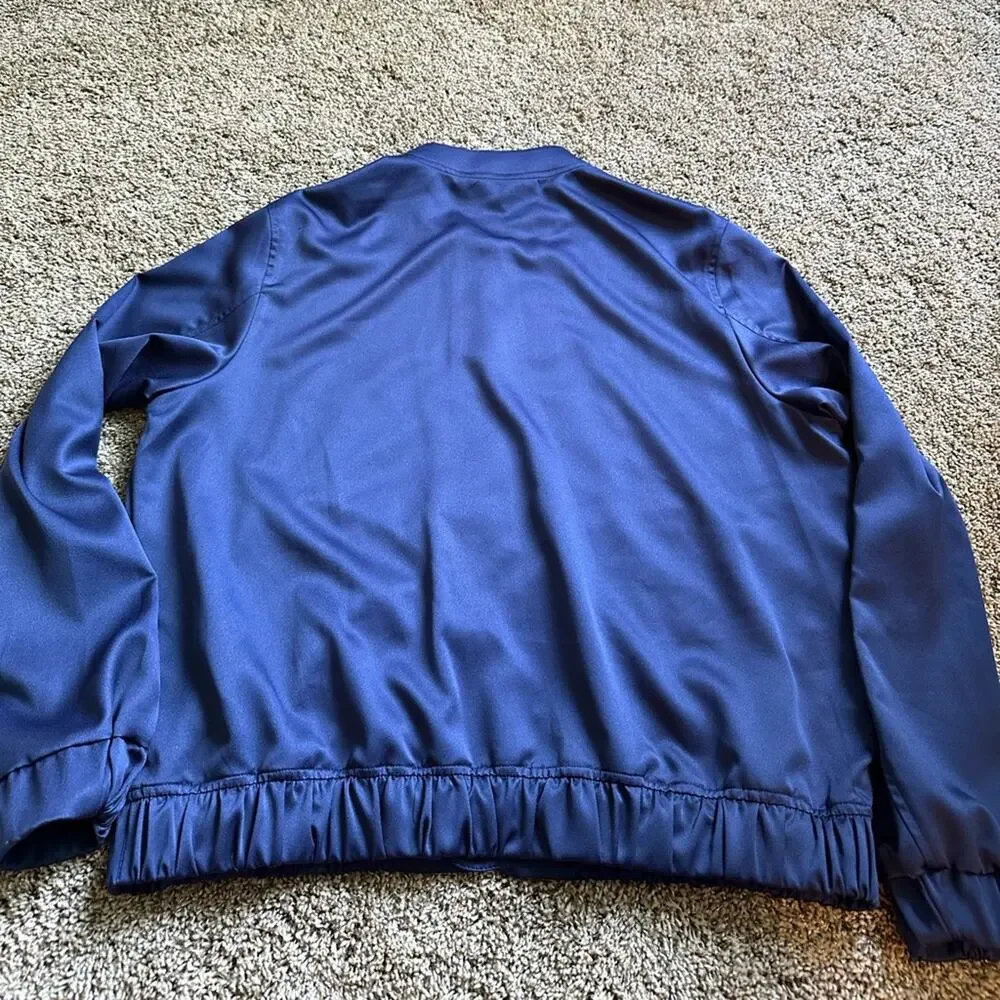 Michael Kors Deep Blue Jacket with Gold Accents